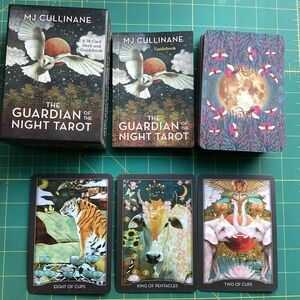 The Guardian of the Night Tarot & Guidebook Boho Retro Spirituality Gifts Animal